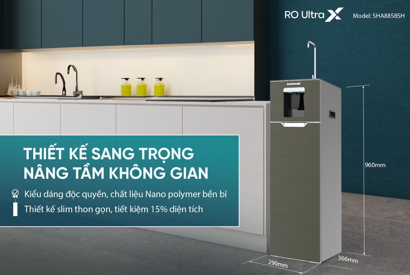 Máy lọc nước RO UltraX Sunhouse 11 lõi SHA8858SH