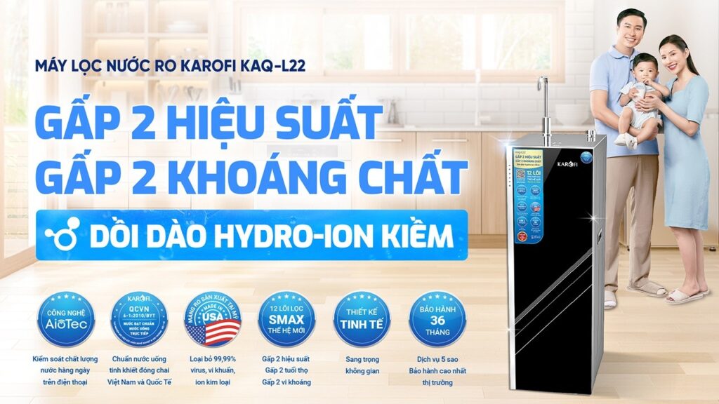 Máy lọc nước RO Karofi KAQ-L22