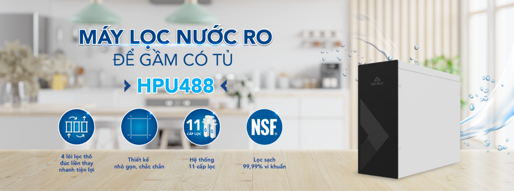 Máy lọc nước RO để gầm Hòa Phát HPU488