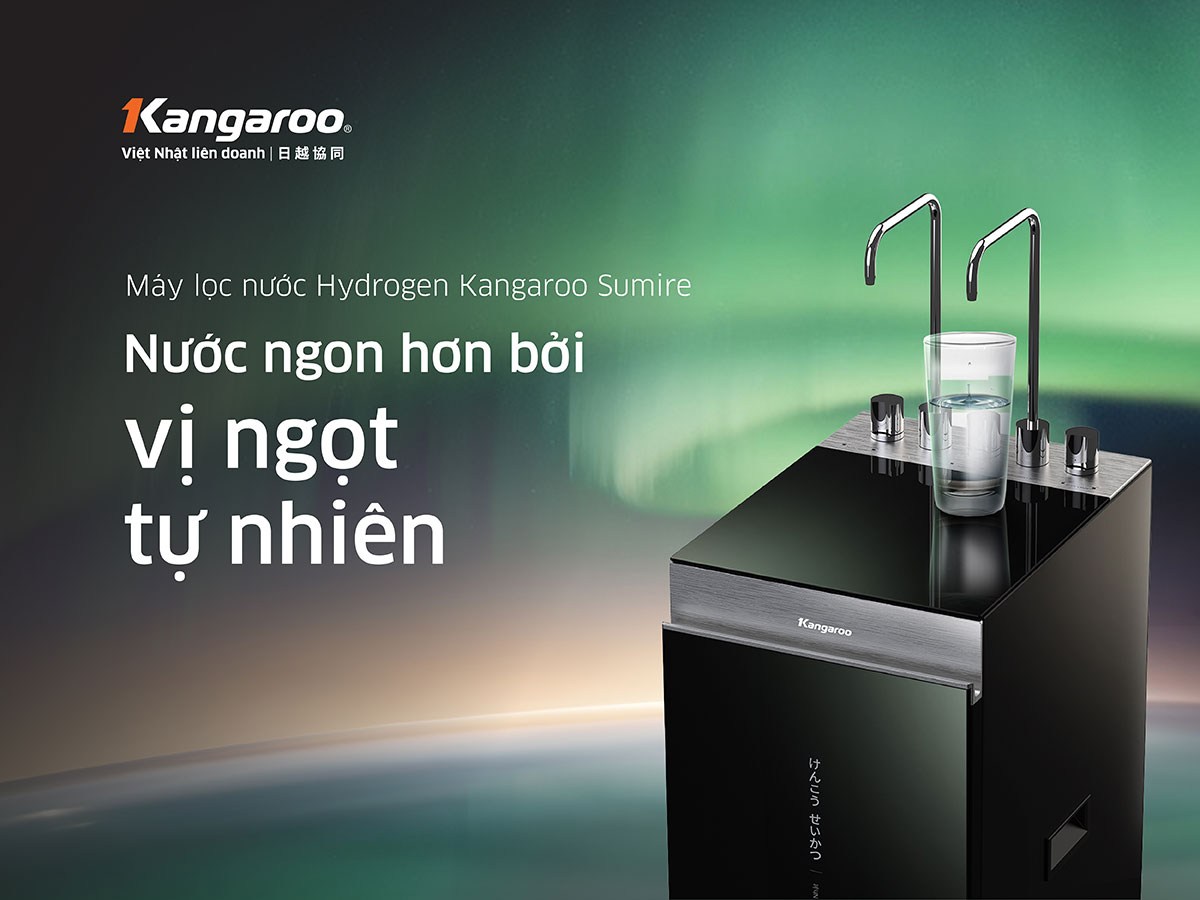 Máy lọc nước Kangaroo Sumire Hydrogen nóng lạnh KG11A8