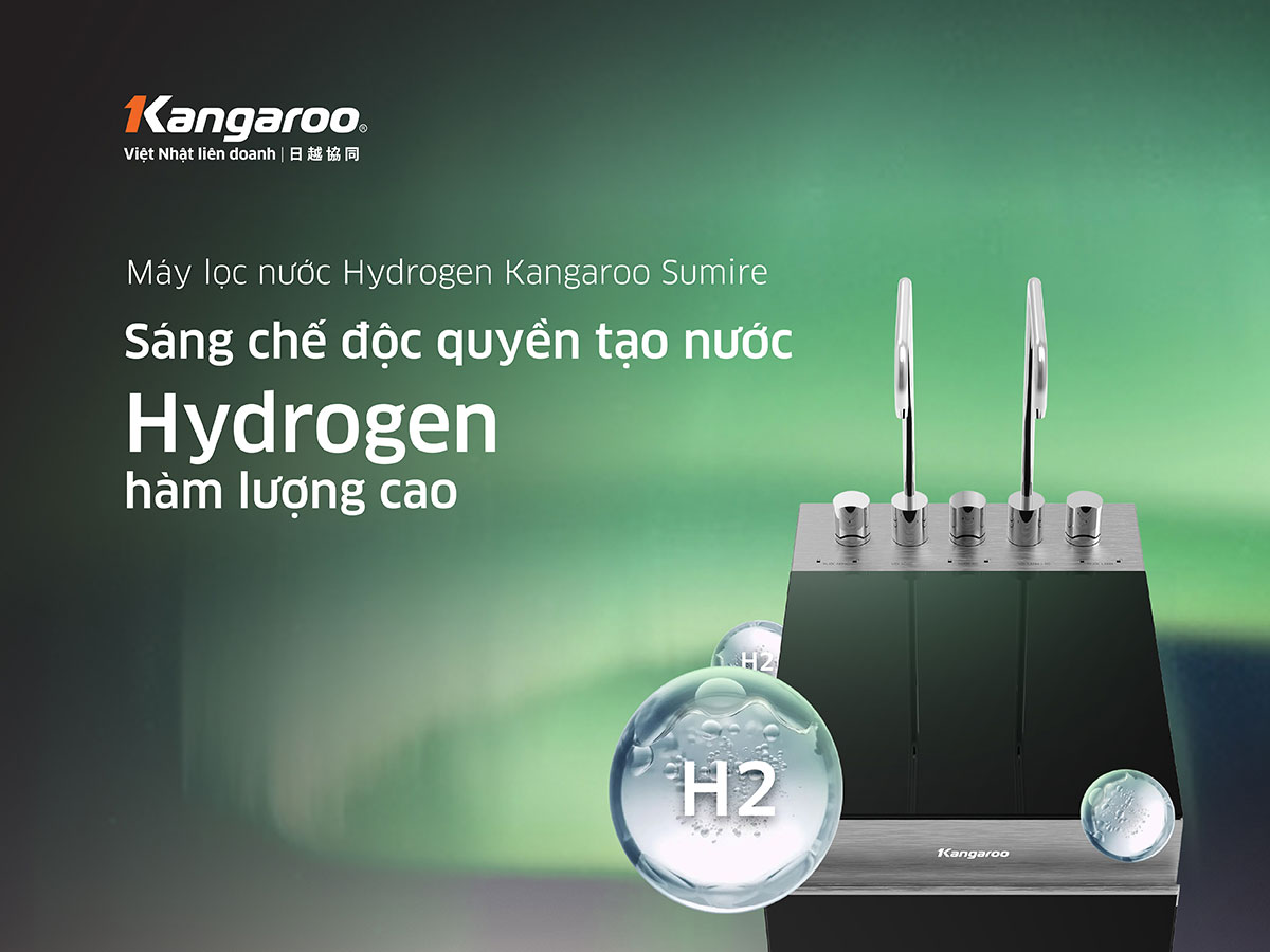 Máy lọc nước Kangaroo Sumire Hydrogen nóng lạnh KG11A8
