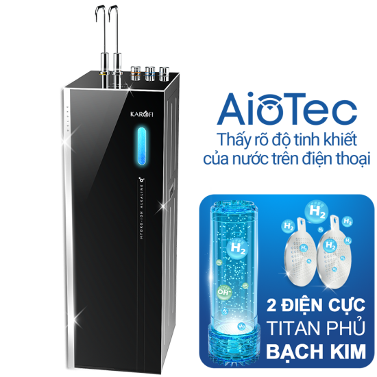 Máy lọc nước Hydro-ion kiềm nóng lạnh Karofi KAE-S688