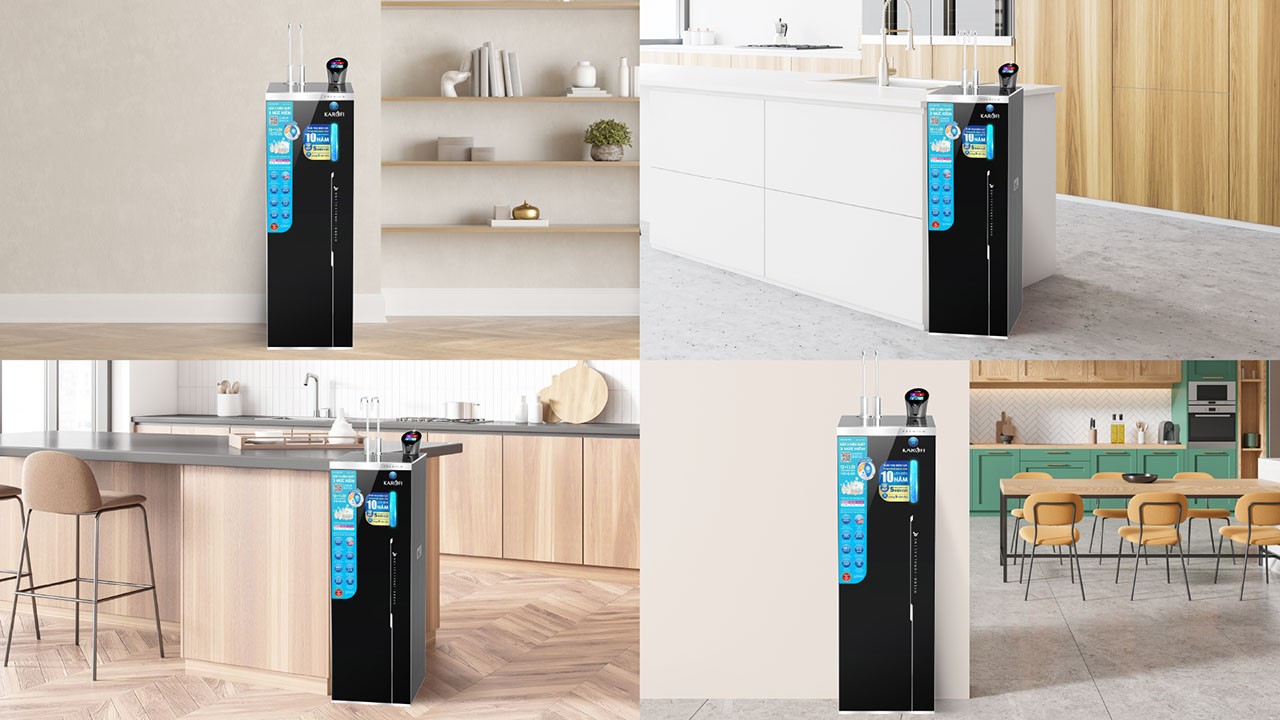 Máy lọc nước nóng lạnh Hydro-ion kiềm Karofi KAE-S86 PRO