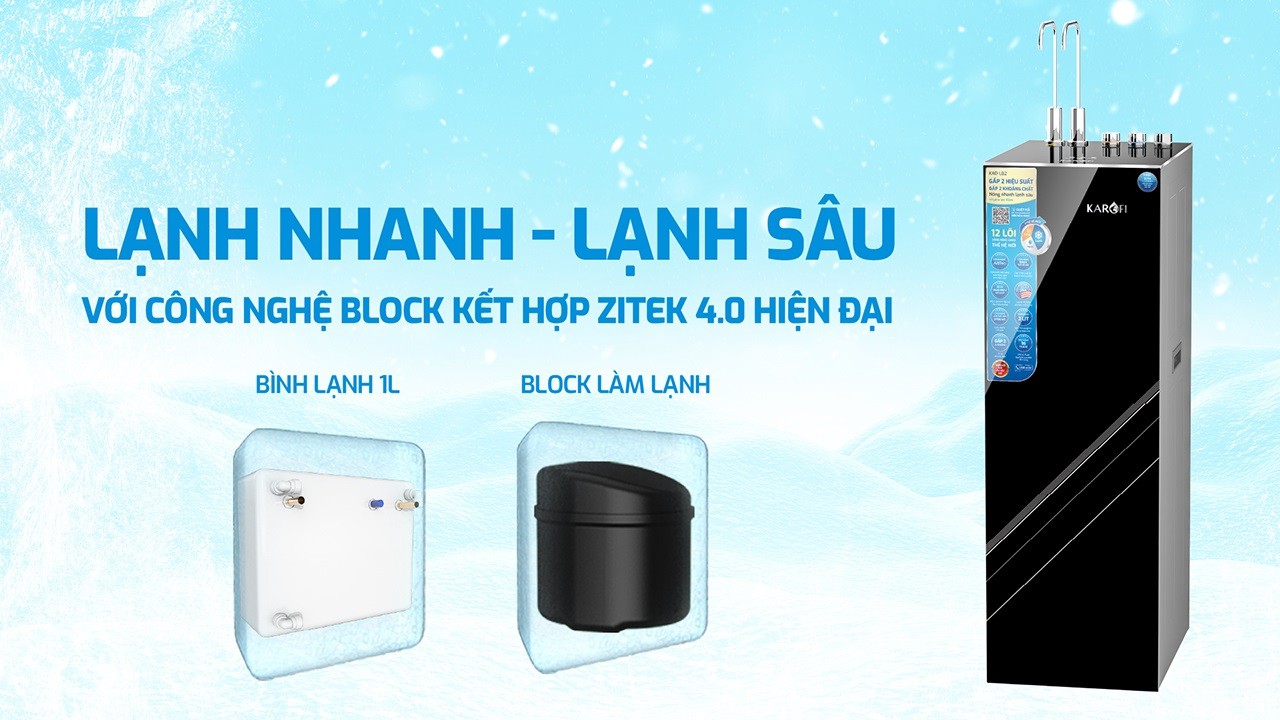 Máy lọc nước nóng lạnh Karofi KAD-L82