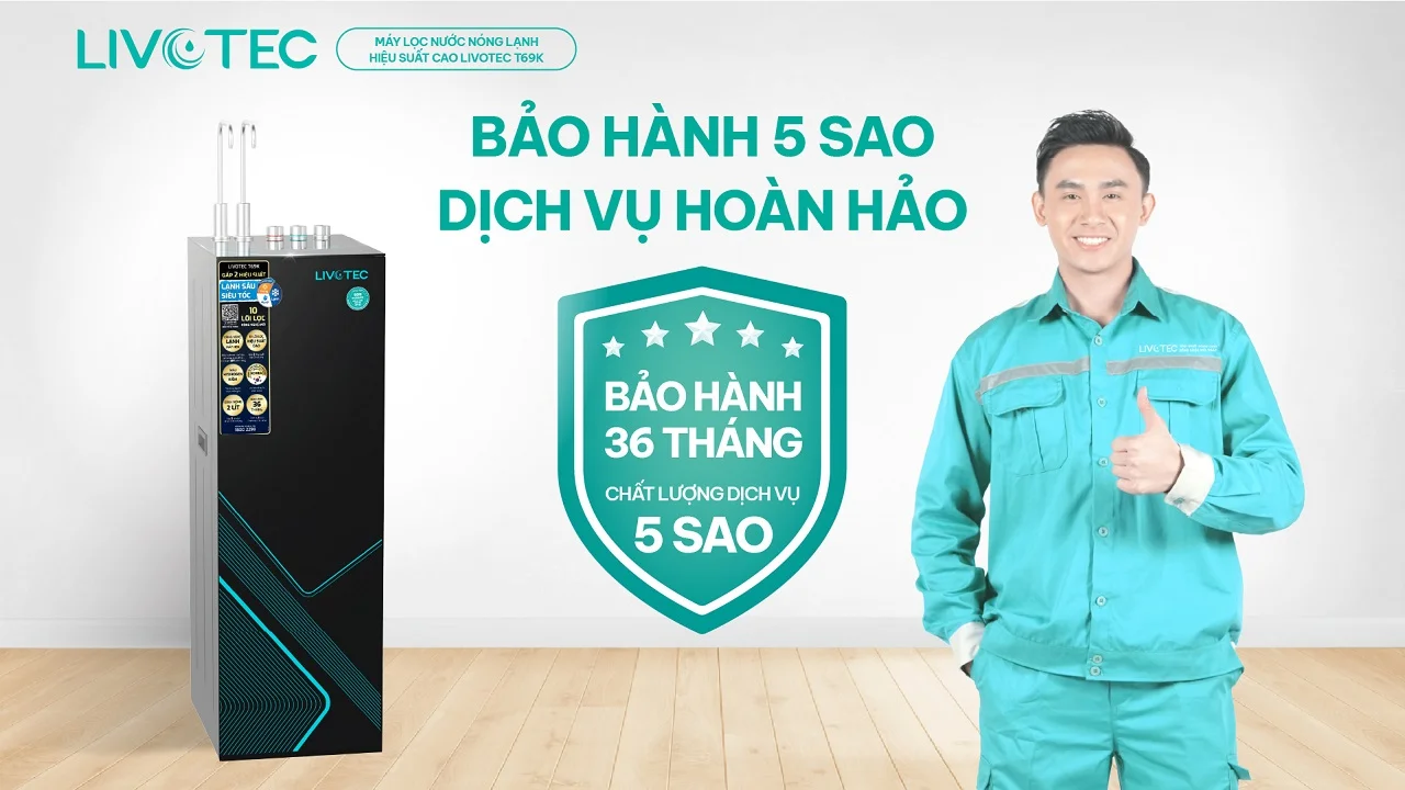 Máy lọc nước nóng lạnh Livotec T69K