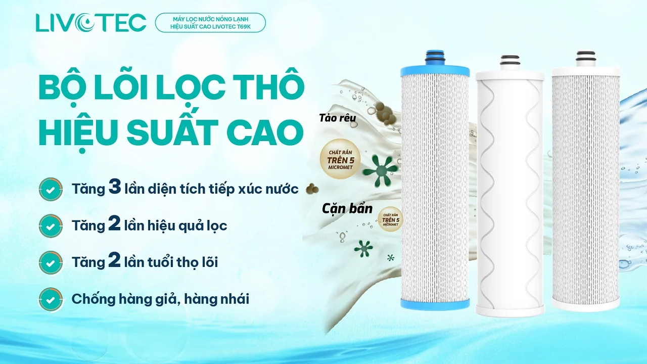 Máy lọc nước nóng lạnh Livotec T69K