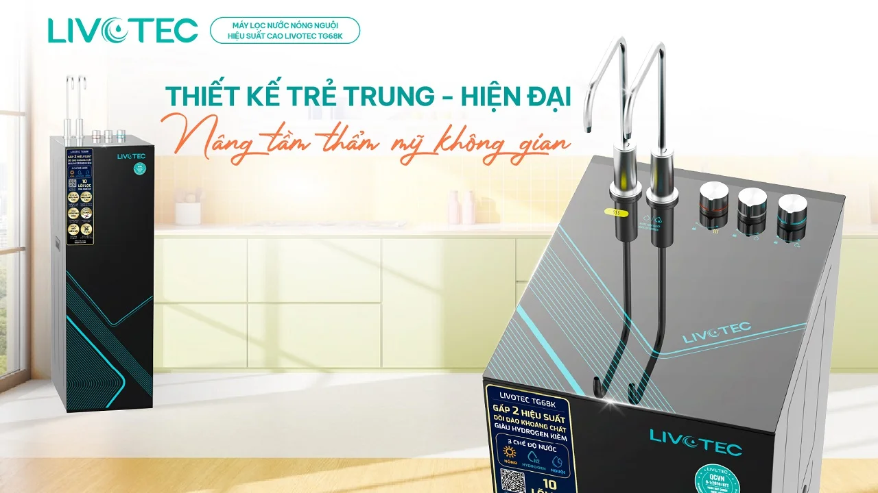 Máy lọc nước nóng nguội Livotec TG68K