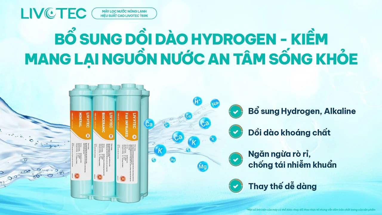 Máy lọc nước nóng lạnh Livotec T69K