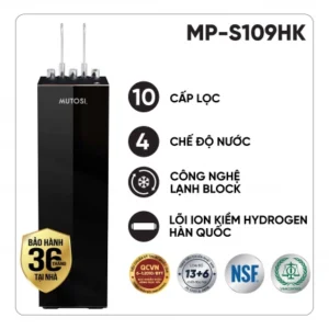 Máy lọc nước ion kiềm hydrogen Mutosi MP-S109HK – Giải pháp nước uống 4-trong-1 cho gia đình hiện đại