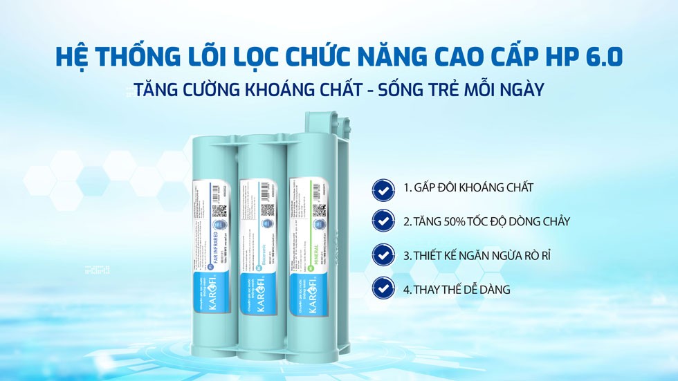Máy lọc nước RO Karofi KAQ-U50K