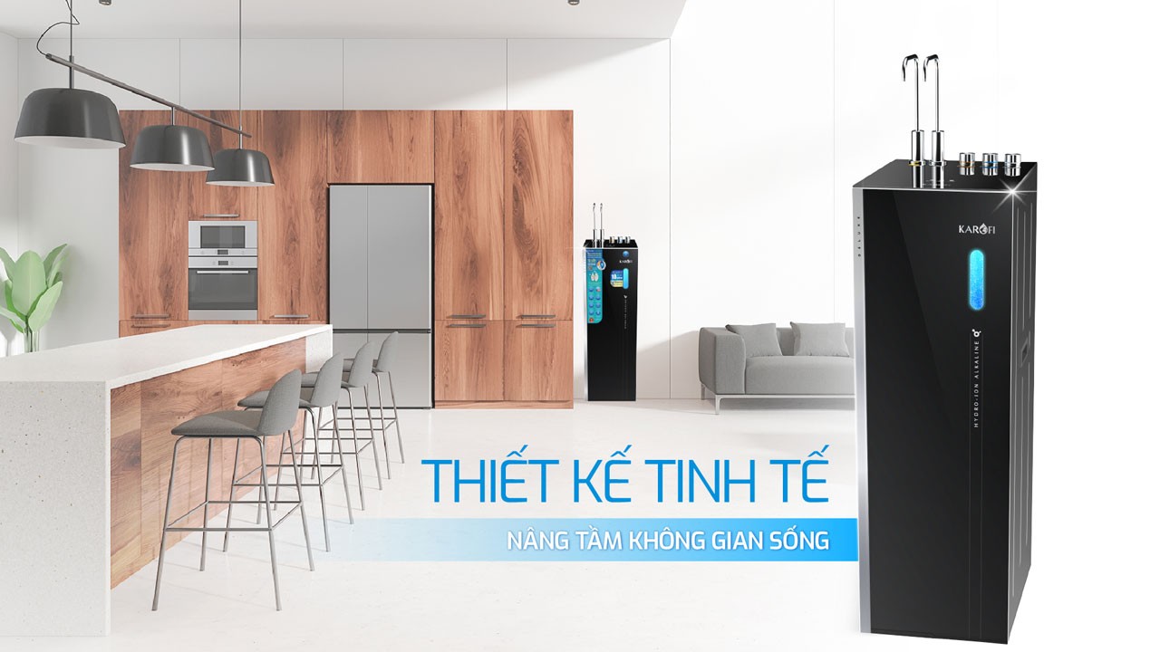Máy lọc nước Hydro-ion kiềm nóng lạnh Karofi KAE-S688