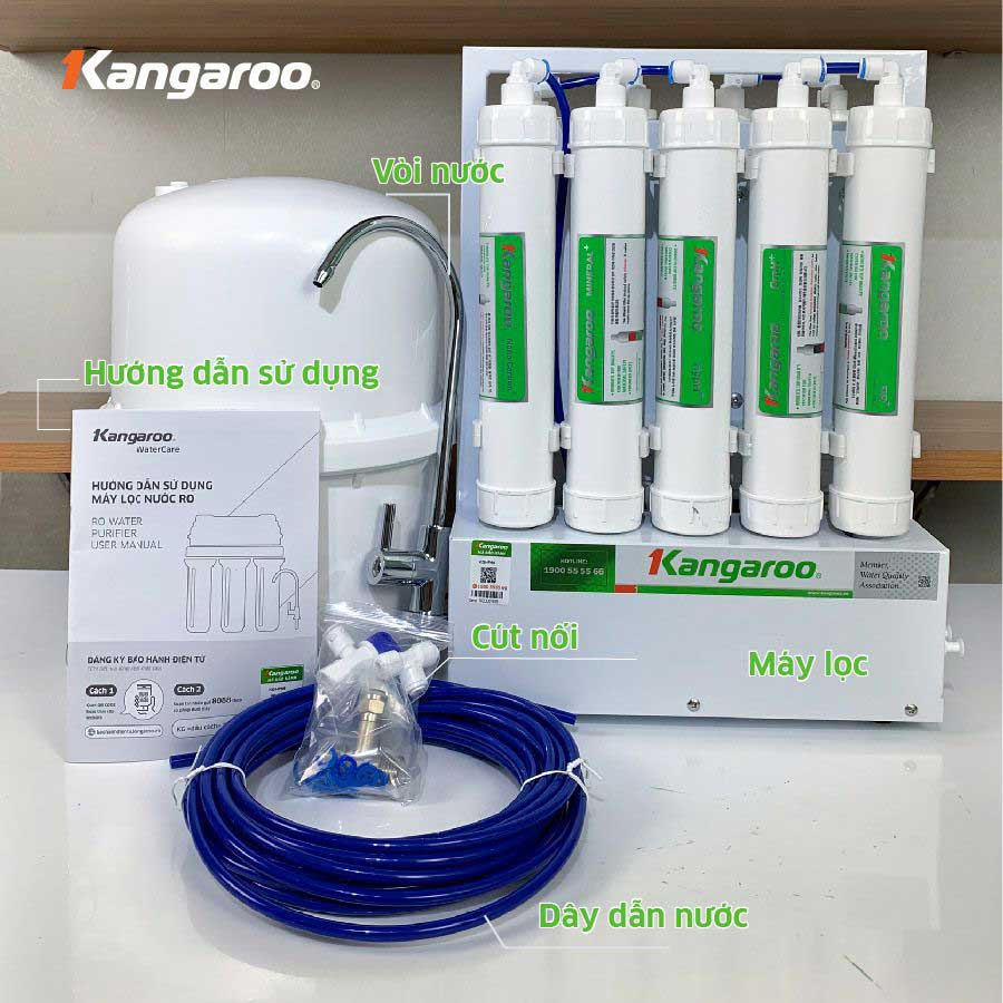 Máy lọc nước Kangaroo Hydrogen để gầm KGHP66