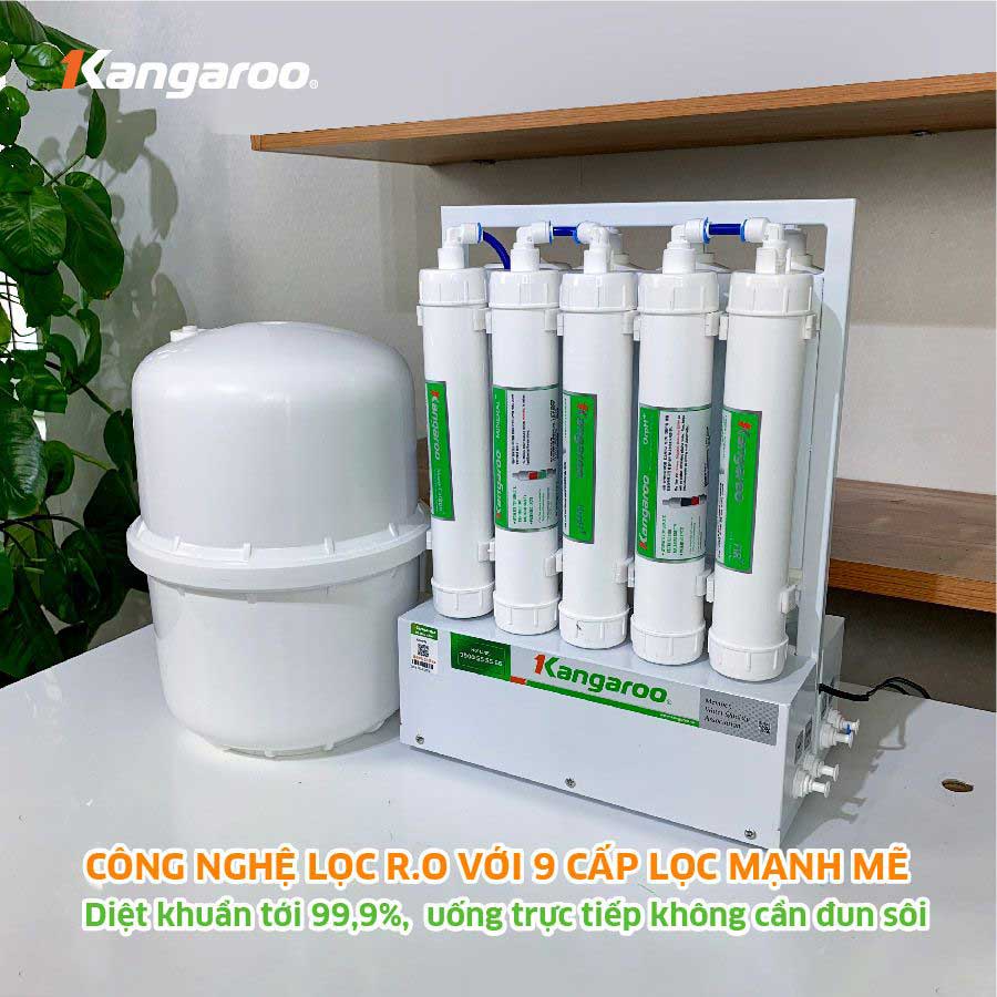 Máy lọc nước Kangaroo Hydrogen để gầm KGHP66
