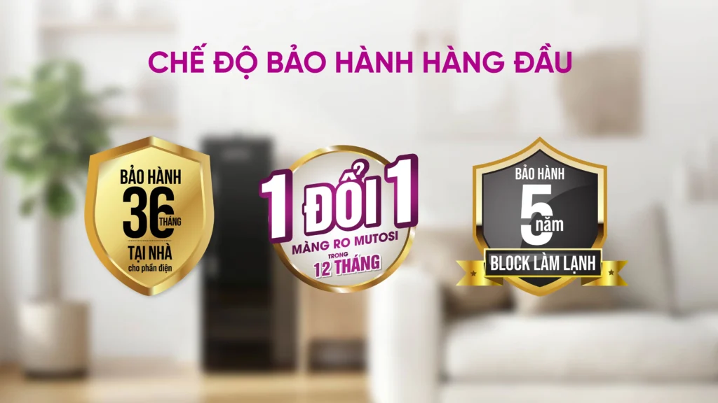 Máy lọc nước ion kiềm hydrogen nóng lạnh nguội Mutosi MP-S199HIK